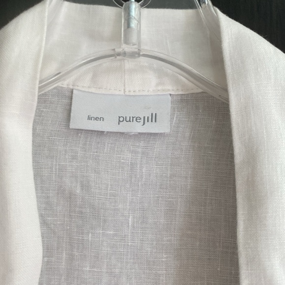 Linen jacket without fastening with pockets size L no tag - Picture 6 of 10